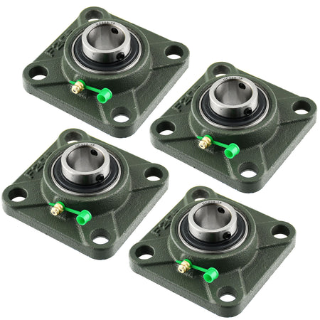 UCF205-16 Solid Pillow Block Flange Mounted Bearing-1 INCH Bore 4 Bolt -Self Aligning-Pillow Block Bearing-4Pack MotorbyMotor