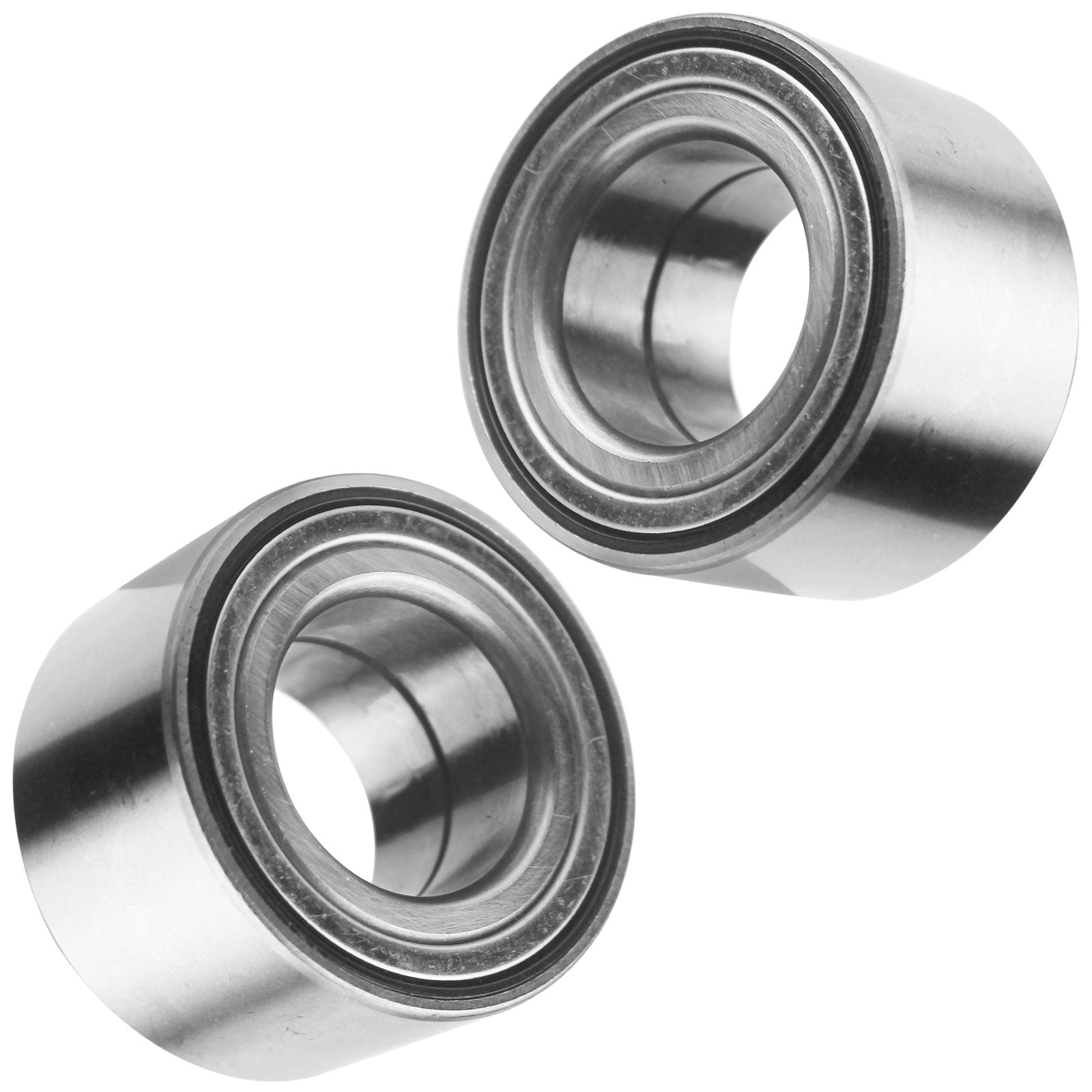 Front or Rear Wheel Bearings Fits for Arctic Cat Kawasaki Suzuki Yamaha-2 Pcs (Chrome) MotorbyMotor
