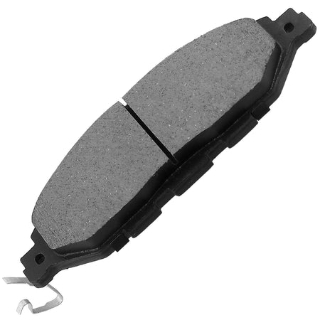 Front Ceramic Brake Pads w/Hardware Kits Fits for Infiniti JX35 2013, Infiniti QX60 2014-2019, Nissan Murano 2015-2020, Nissan Pathfinder 2013-2019-Ceramic Low Dust Brake Pad-4 Pack MotorbyMotor