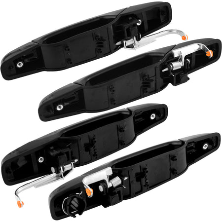4PCS Exterior Door Handle Fits for Chevrolet Avalanche Cheyenne Silverado 1500 2500 3500 Suburban 1500 2500, GMC Sierra 1500 2500 3500 Yukon XL 1500 2500 Outer Outside Car Door Handle MotorbyMotor