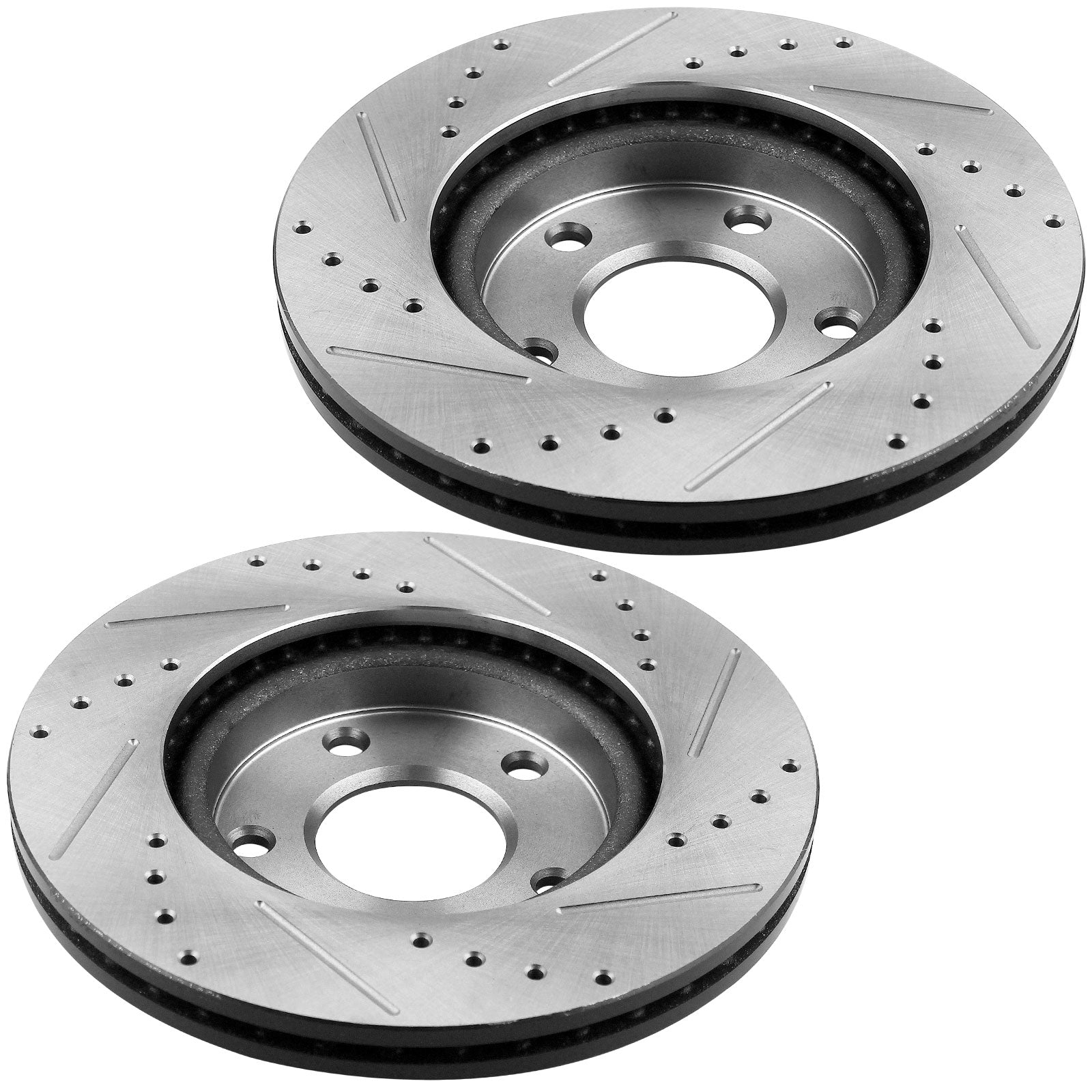 MotorbyMotor Rear Brake Rotors 305mm Drilled & Slotted Design Brake Rotor & Brake Pad kit Including CLEANER DOT4 FLUID Fits for Chevrolet Camaro 1998-2002, Pontiac Firebird 1998-2002 MotorbyMotor
