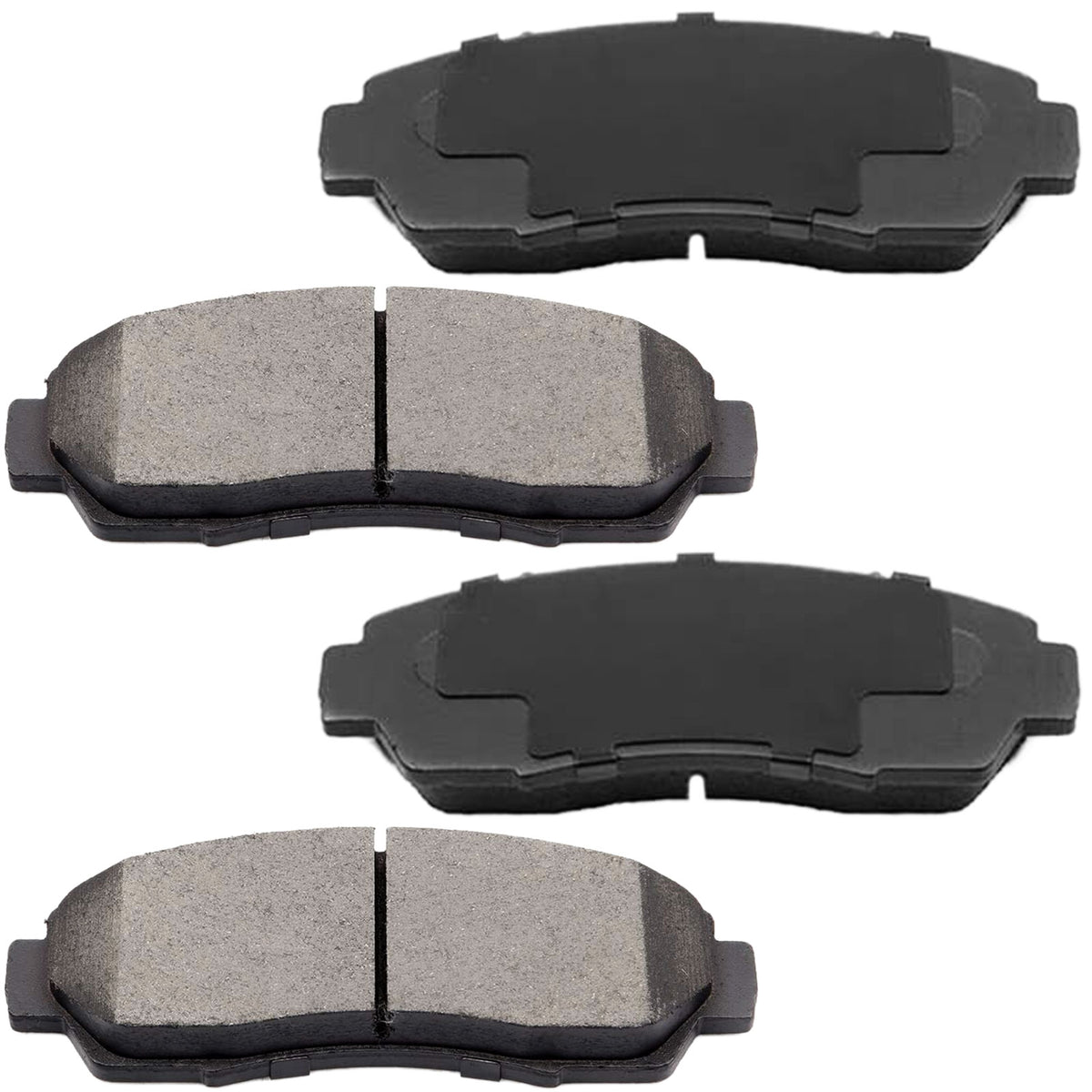 MotorbyMotor 4PC Front Ceramic Brake Pads with Hardware Kits, Honda Crosstour CR-V Odyssey Accord Crosstour Passport Low Dust Brake Pad (All Models) MotorbyMotor