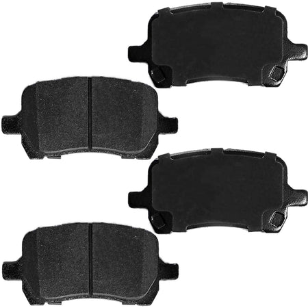 MotorbyMotor 4PC Front Ceramic Brake Pads with Hardware Kits Fits for Chevrolet Cobalt HHR Malibu, Pontiac G5 G6, Saturn Aura Low Dust Brake Pad MotorbyMotor