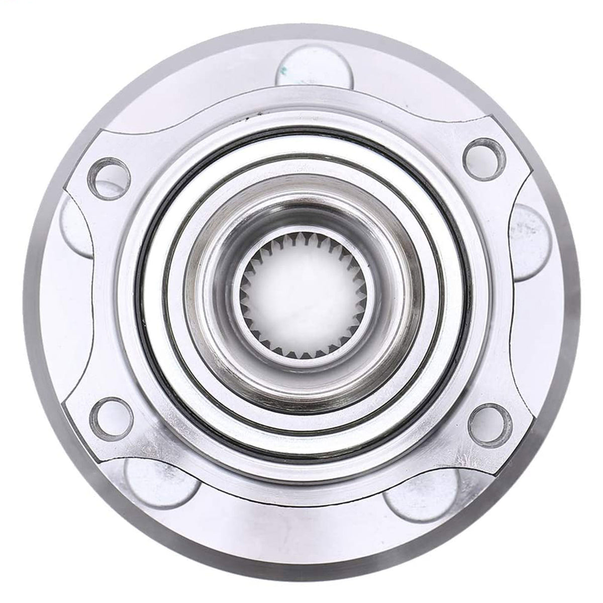 MotorbyMotor 513225 Front Wheel Bearing and Hub Assembly with 5 Lugs Fits for Dodge Charger Challenger Magnum, Chrysler 300 Low-Runout OE Directly Replacement Hub Bearing (AWD ONLY) MotorbyMotor