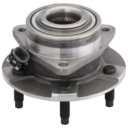 MotorbyMotor 513189 Front Wheel Bearing and Hub Assembly with 5 Lugs Fits for Saturn Vue 02-07, Pontiac Torrent 06, Chevrolet Equinox 05-06 Hub Bearing (4-Wheel ABS) MotorbyMotor