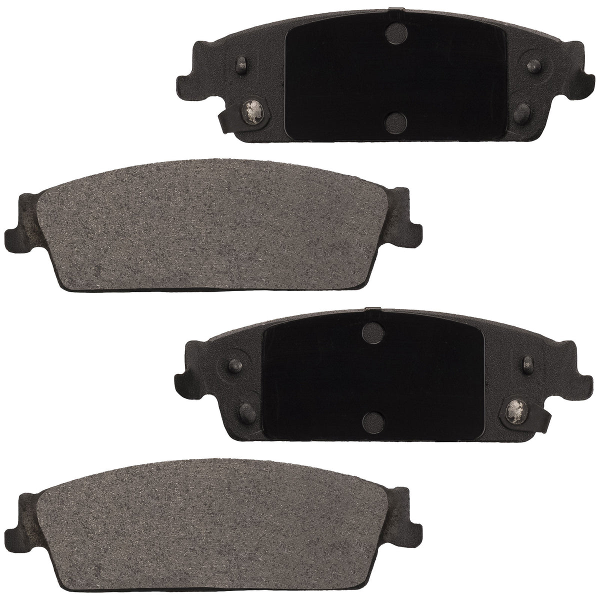 4PC Rear Ceramic Brake Pads w/Hardware Kits Fits for Cadillac Escalade ESV, Chevrolet Silverado 1500 Suburban Tahoe, GMC Sierra 1500 Yukon XL Low Dust Brake Pad (All Models) MotorbyMotor