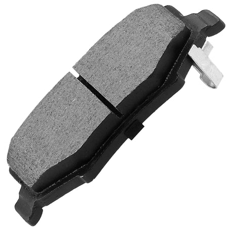 Rear Ceramic Brake Pads w/Hardware Kits Fits for Dodge Nitro, Jeep Liberty Wrangler JK (All Models)-Low Dust Brake Pad-4 Pack MotorbyMotor