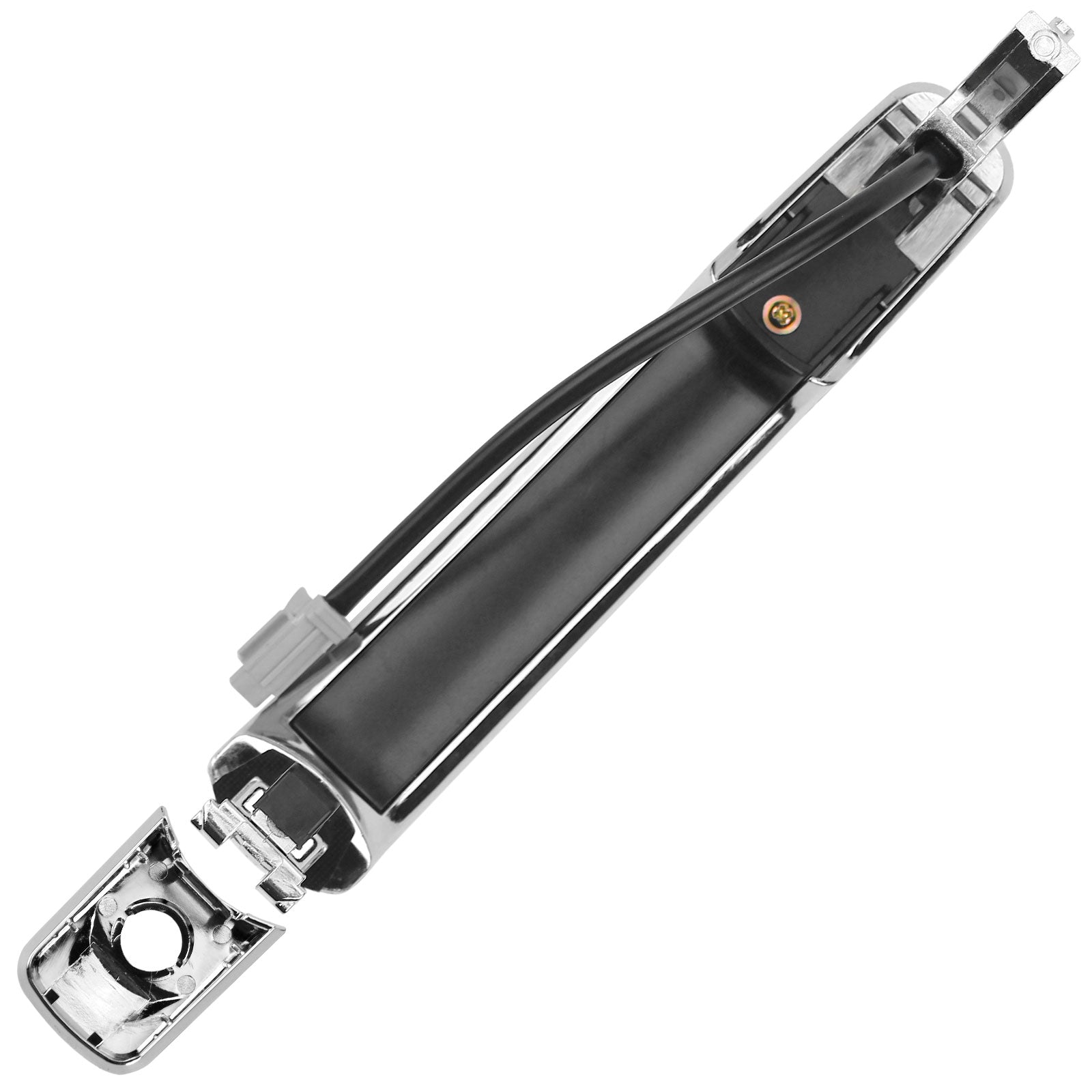 Front Left Exterior Door Handle Fits for Nissan Murano/Rogue/Rogue Select,Infiniti FX35/FX45/G35 Driver Side Outer Door Handles (Chrome Silver) MotorbyMotor