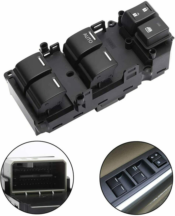 MotorbyMotor Front Left Master Power Window Switch Fits for 2008-2012 Honda Accord Electric Power Window Switch-Driver Side 35750-TB0-H01 MotorbyMotor