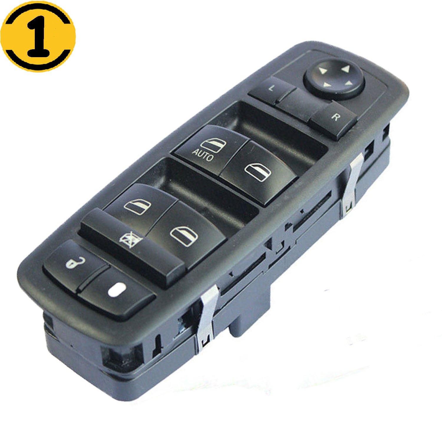 Front Left Driver Side Master Power Window Switch Dodge 2009-2012 Journey, 2008-2012 Nitro, Jeep 2008-2012 Liberty, Replace # 4602632AG MotorbyMotor