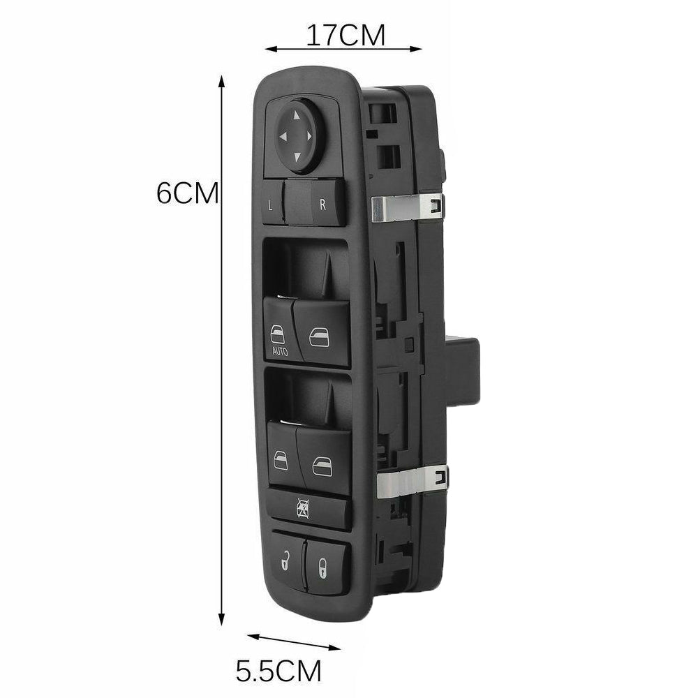Front Left Driver Side Master Power Window Switch Dodge 2009-2012 Journey, 2008-2012 Nitro, Jeep 2008-2012 Liberty, Replace # 4602632AG MotorbyMotor