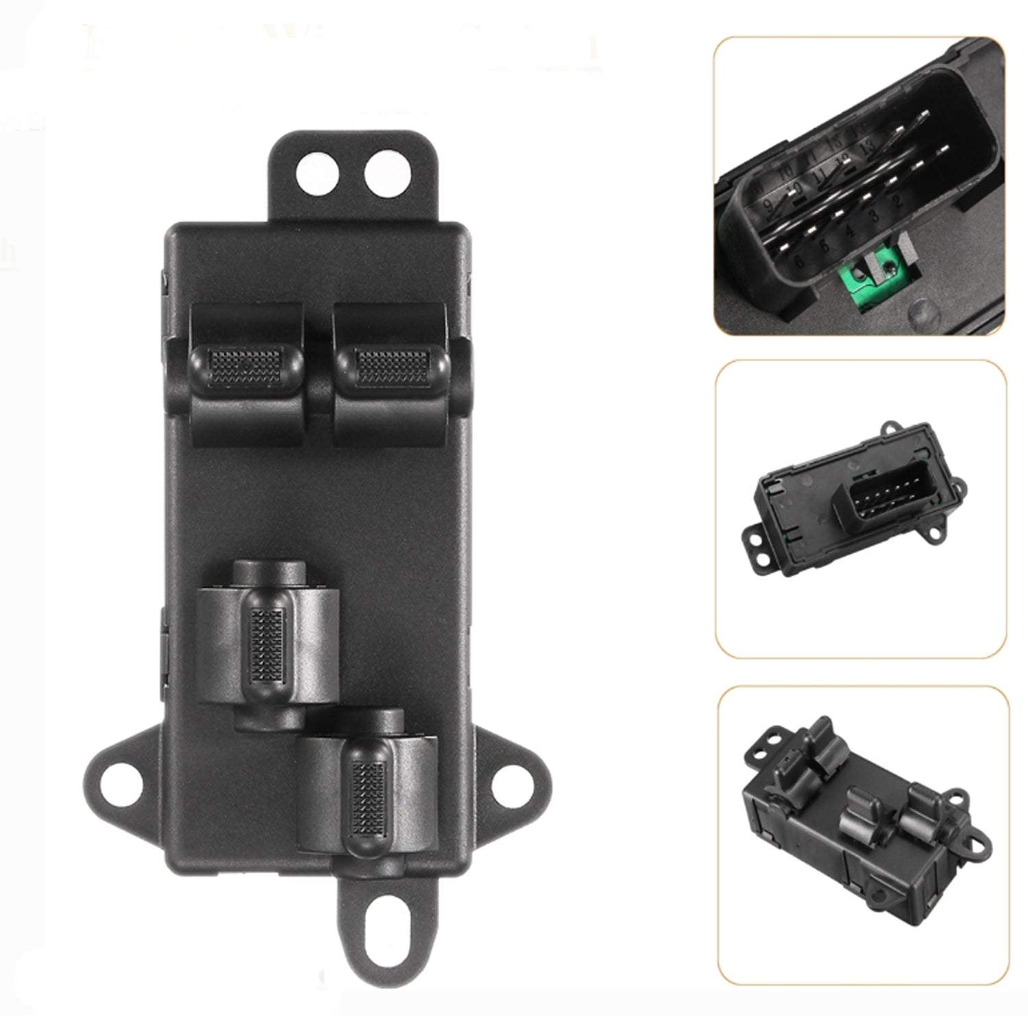 MotorbyMotor (Front Driver) Master Power Window Switch Fit Dodge Grand Caravan, Dodge Caravan, Chrysler Town & Country 2004 — 2007 Driver Left Side Power Window Control Switch #4685732AC, 04685732AC MotorbyMotor