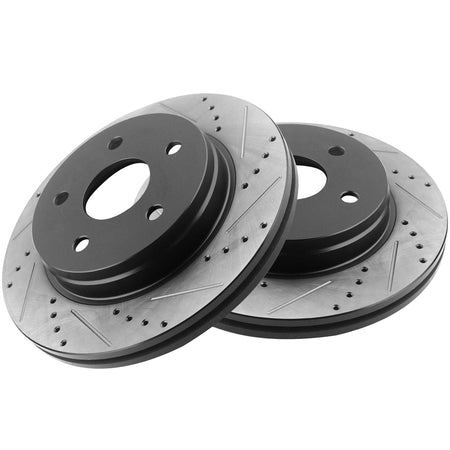 MotorbyMotor Front Brake Rotors 336mm Drilled & Slotted Brake Rotor Fits for Dodge Ram 1500 Dakota Durango, Ram 1500 4000, Chrysler Aspen MotorbyMotor