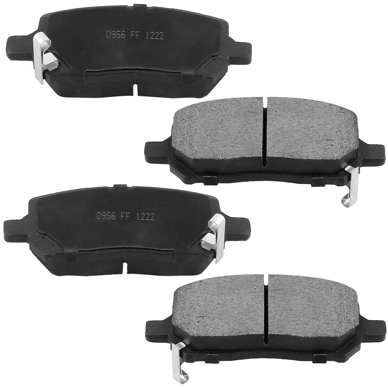 MotorbyMotor Front Brake Rotors 256mm Drilled & Slotted Design Brake Rotor & Brake Pad kit Fit for Chevy Cobalt 2005-2010, Pontiac G5 2007-2008, Saturn Ion 2003-2007 MotorbyMotor