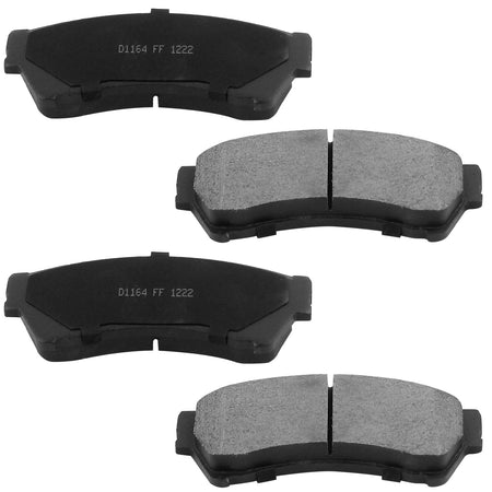 MotorbyMotor Front Brake Rotors 299mm Drilled & Slotted Design Brake Rotor & Brake Pad kit Fits for Ford Fusion, Lincoln MKZ Zephyr, Mazda 6, Mercury Milan MotorbyMotor