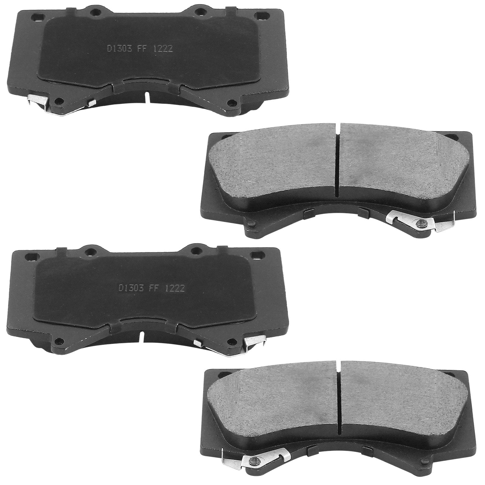 Motorbymotor Front Brake Rotors 354mm E-Coating Drilled & Slotted Brake Rotor & Brake Pad kit Fits for Lexus LX570, Toyota Land Cruiser Sequoia Tundra-All Models MotorbyMotor