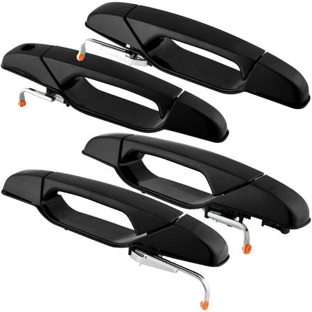 4PCS Exterior Door Handle Fits for Chevrolet Avalanche Cheyenne Silverado 1500 2500 3500 Suburban 1500 2500, GMC Sierra 1500 2500 3500 Yukon XL 1500 2500 Outer Outside Car Door Handle MotorbyMotor