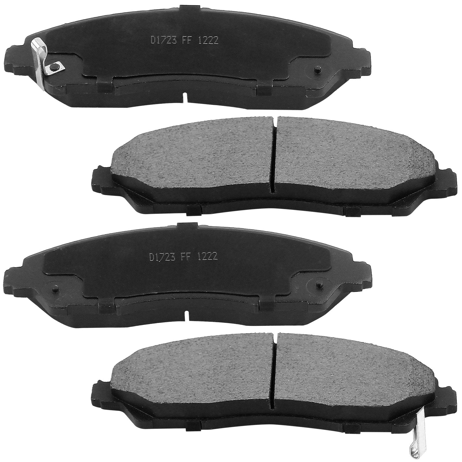 Front Drilled & Slotted Disc Brake Rotors + Ceramic Pads Fits for Acura MDX TL, Honda Odyssey Passport Pilot Ridgeline MotorbyMotor