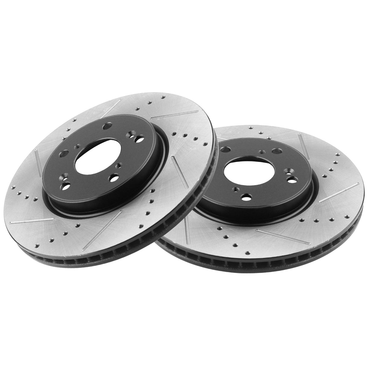 MotorbyMotor Front Brake Rotors 292mm Drilled & Slotted Brake Rotor Fits for Honda Accord Sport Touring Senda EX-L Hybrid EX EX-L LX, EXL MotorbyMotor