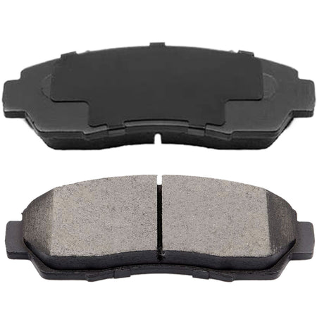 MotorbyMotor 4PC Front Ceramic Brake Pads with Hardware Kits, Honda Crosstour CR-V Odyssey Accord Crosstour Passport Low Dust Brake Pad (All Models) MotorbyMotor