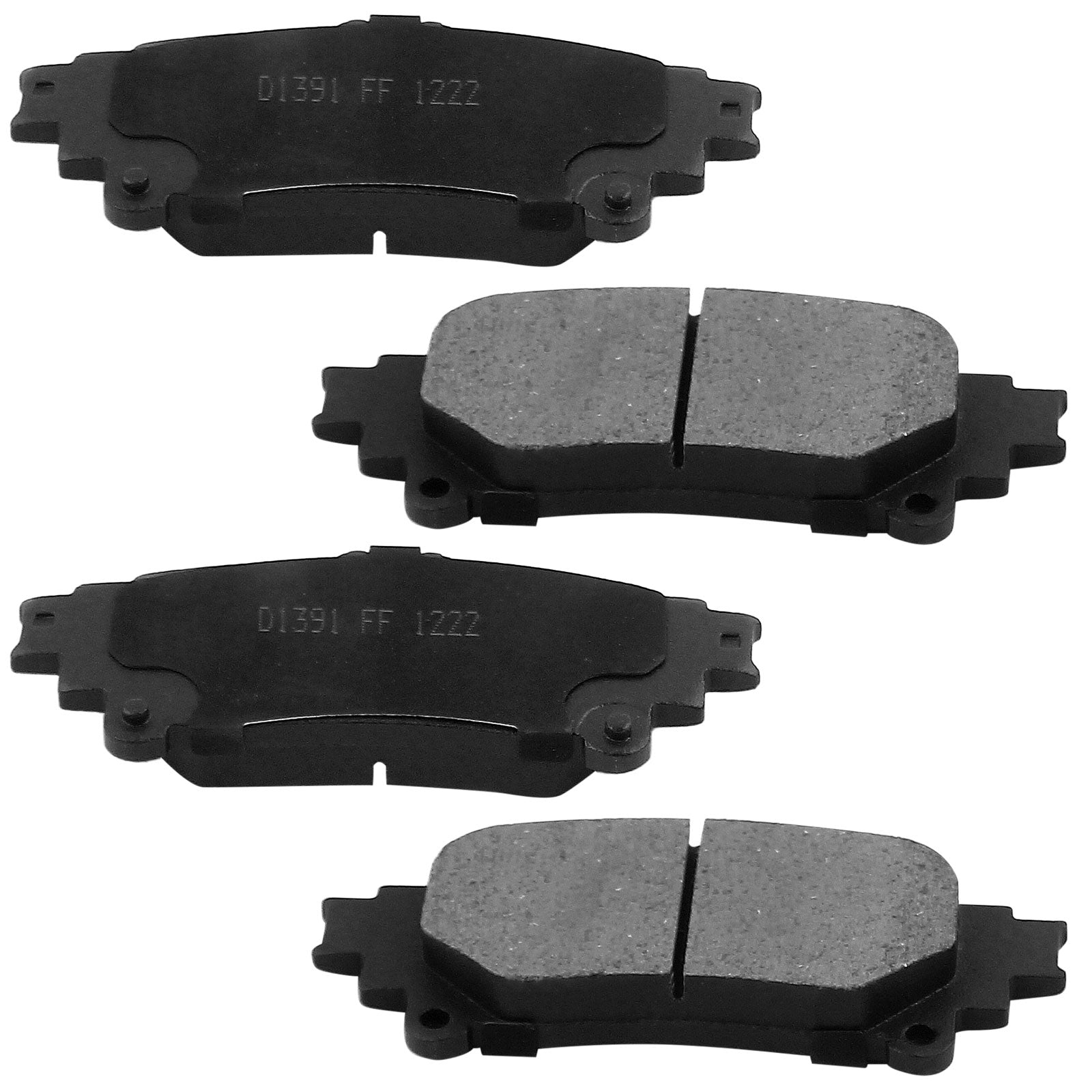 MotorbyMotor Rear Brake Rotors 309mm Drilled & Slotted Brake Rotor & Brake Pad kit Including CLEANER DOT4 FLUID Fits for Lexus RX350 RX450H, Toyota Sienna Highlander (Excluding 2014 Hybrid Limited) MotorbyMotor