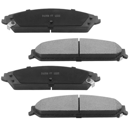 MotorbyMotor Front Brake Rotors 345mm Drilled & Slotted Brake Rotor & Brake Pad Kits Fits for Chrysler 300, Dodge Challenger Charger Magnum MotorbyMotor