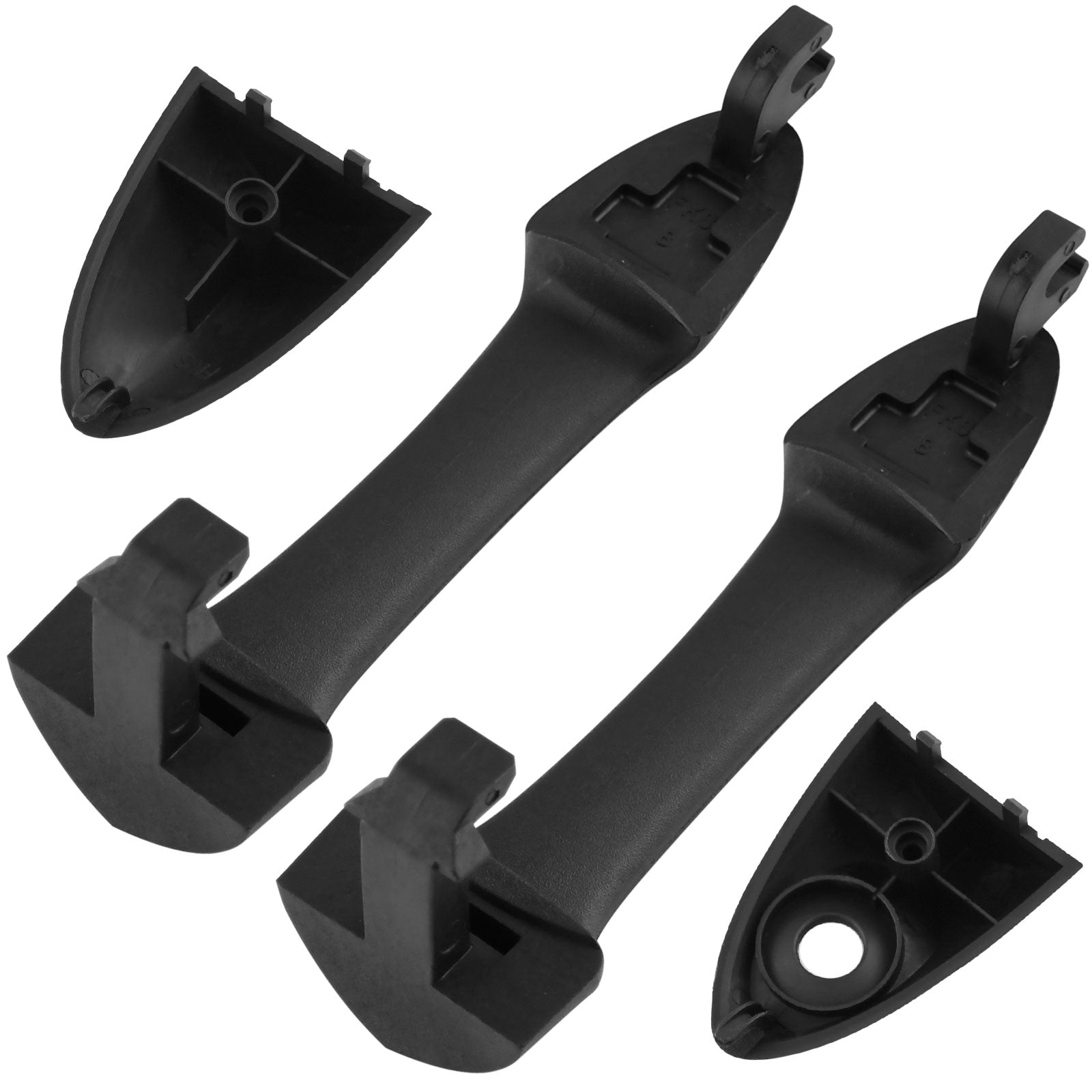 MotorbyMotor 2Pcs Front Exterior Door Handle Fits for Ford Focus 2000-2007, Ford Escape 2001-2007, Mazda Tribute 2001-2006 Outer Outside Car Door Handles MotorbyMotor