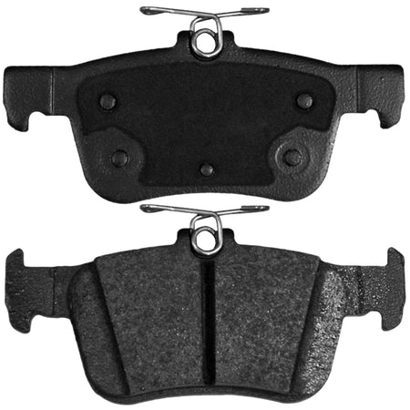 4PC Rear Ceramic Brake Pads with Hardware Kits Fits for Ford Edge Escape Fusion Police Responder, Lincoln Continental MKC MKX MKZ Nautilus Low Dust Brake Pad MotorbyMotor