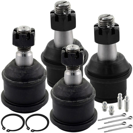 4PK (4WD) Front Upper & Lower Ball Joints Assembly Fits for 2006 - 2008 Dodge Ram 1500, 2003 - 2010 Dodge Ram 2500 3500, 2011 - 2013 Ram 2500 3500 Suspension Tie Rod Ball Joint - 4x4