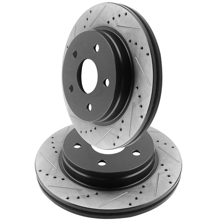 MotorbyMotor Front Brake Rotors 336mm Drilled & Slotted Brake Rotor Fits for Dodge Ram 1500 Dakota Durango, Ram 1500 4000, Chrysler Aspen MotorbyMotor