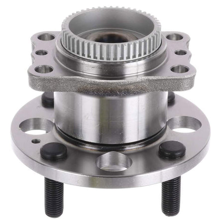 MotorbyMotor 512483 Rear Wheel Bearing and Hub Assembly with 4 Lugs Fits for 2012-2017 Hyundai Accent, 2012-2017 Kia Rio Low-Runout OE Directly Replacement Hub Bearing (w/ABS) MotorbyMotor