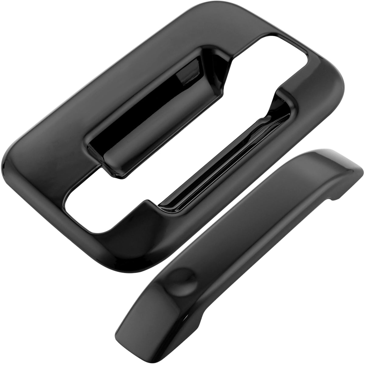 4PCS Exterior Door Handle Fits for 2004 2005 2006 2007 2008 2009 2010 2011 2012 2013 2014 Ford F150 Outer Outside Car Door Handle (Gloss Black) MotorbyMotor