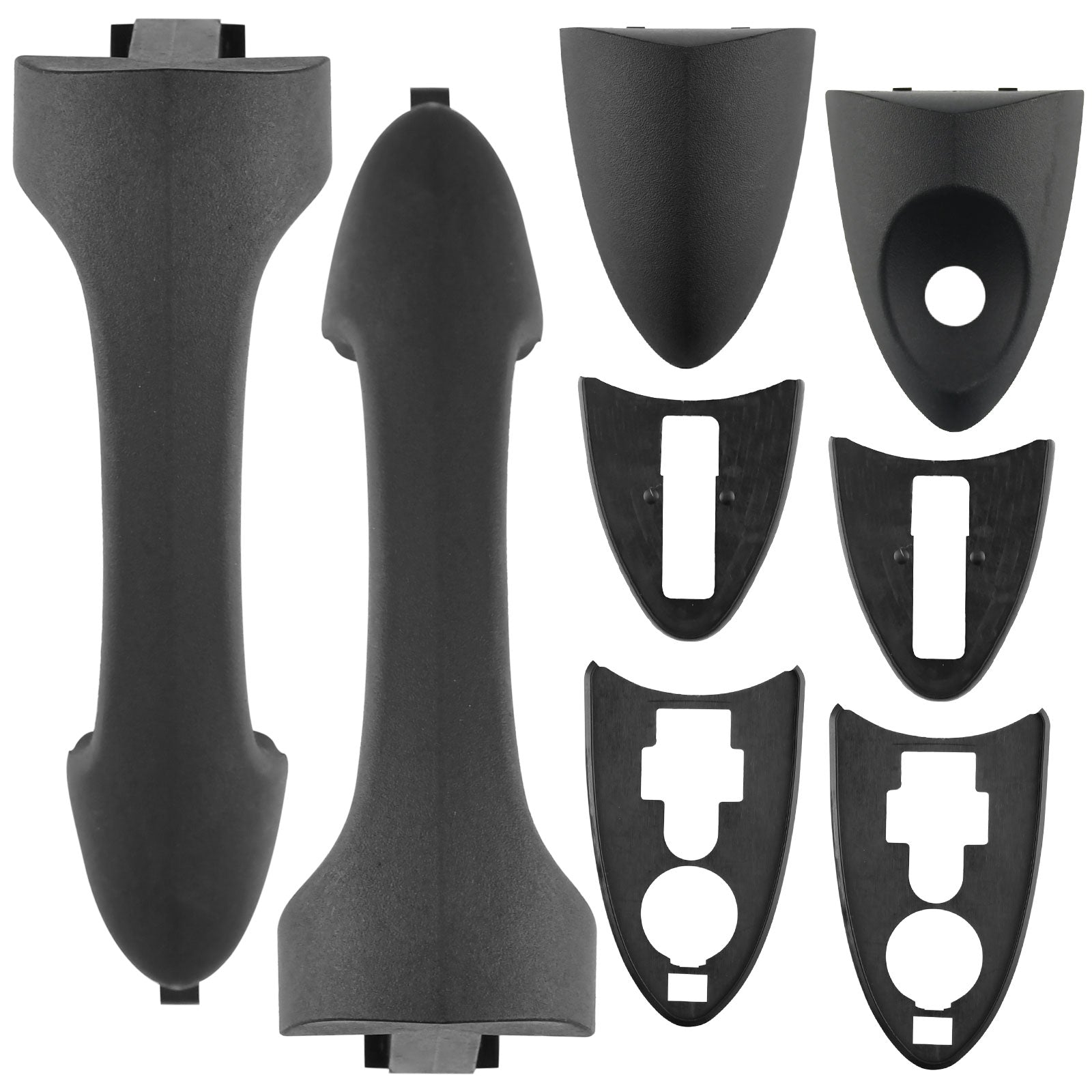 MotorbyMotor 2Pcs Front Exterior Door Handle Fits for Ford Focus 2000-2007, Ford Escape 2001-2007, Mazda Tribute 2001-2006 Outer Outside Car Door Handles MotorbyMotor