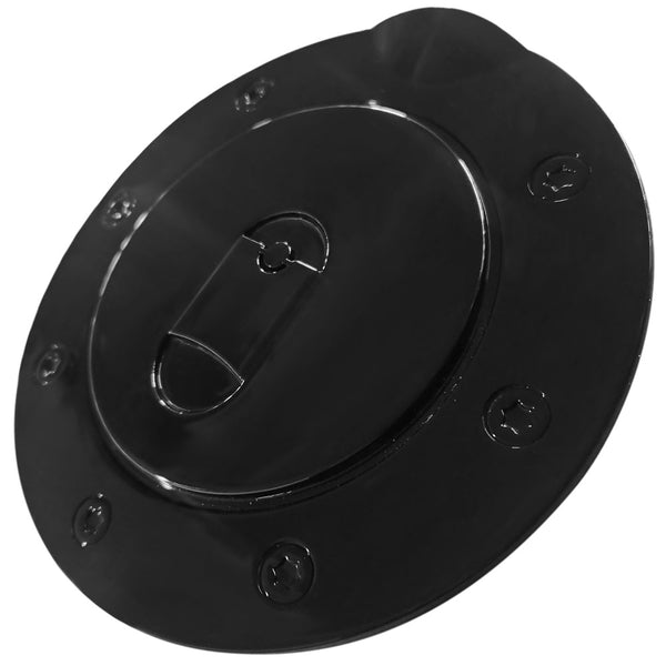MotorbyMotor Fuel Tank Cap Fits for 1997-2003 Ford F-150, 1999-2010 Ford F-250 F-350 F-450 F-550 Super Duty, 97-17 Ford Expedition, 00-05 Ford Excursion- Gas Door Cover (Gloss) MotorbyMotor