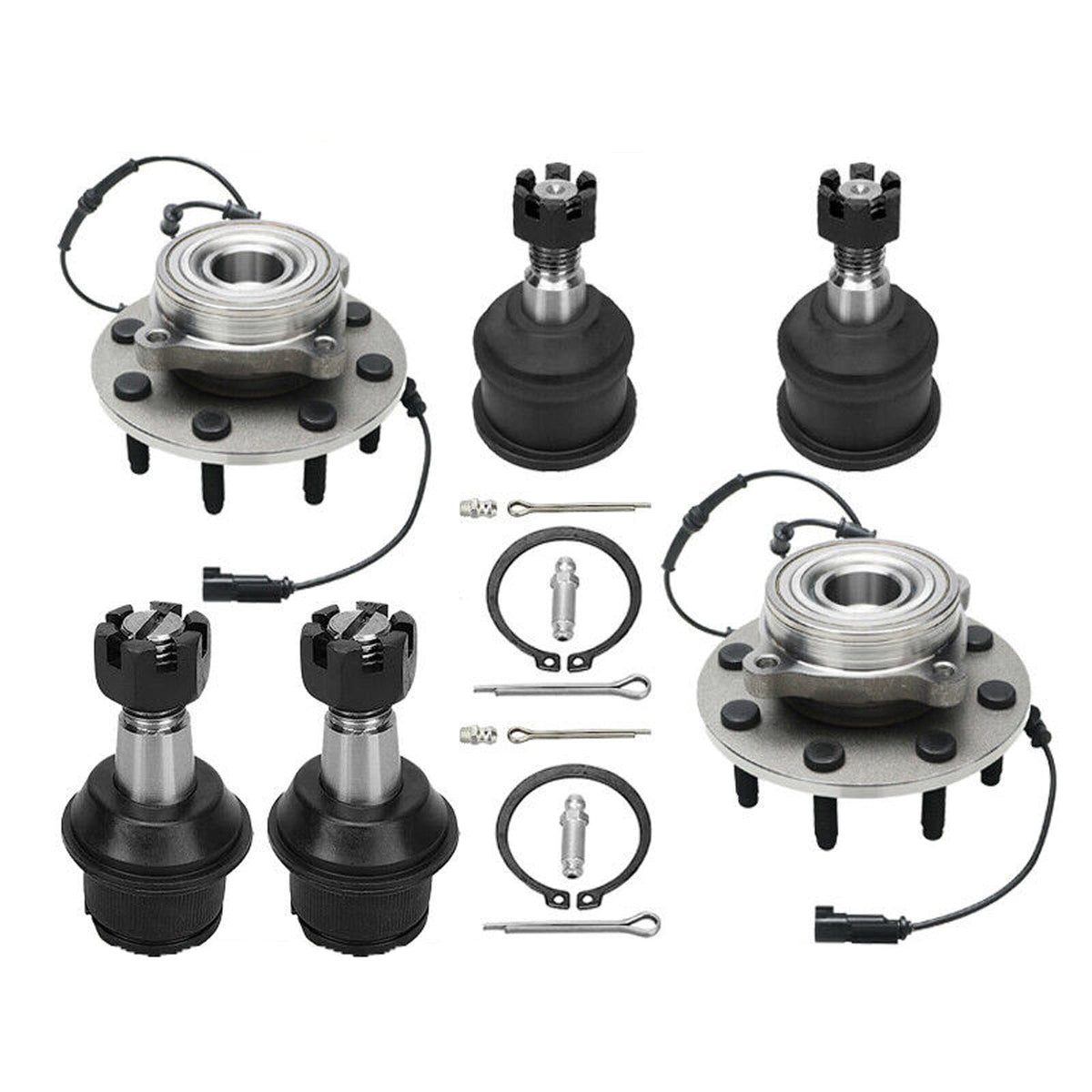 MotorbyMotor 512460 Front/Rear Wheel Hub & Bearing Assembly fits for Ford Explorer 2011-2018, Ford Police Interceptor Utility 2013-2018 Wheel Bearing and Hub Assembly 5 Lugs Non ABS-2pc Set MotorbyMotor