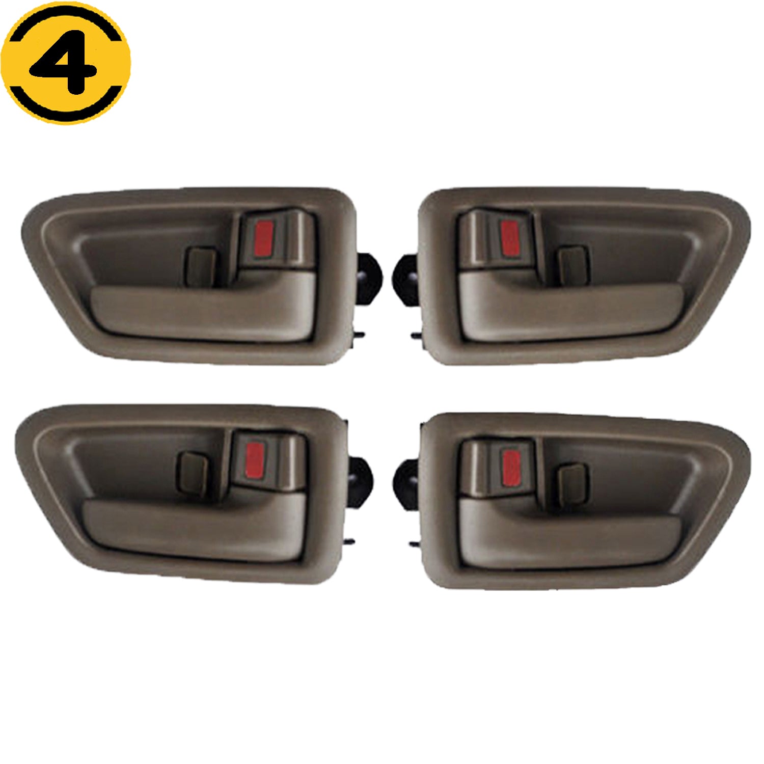 4pcs Front or Rear Left Right Interior Door Handle Fits for Toyota Camry Driver Passenger Side Inner Door Handles Replace 69206-AA010 (Inside Car Door Handle) MotorbyMotor