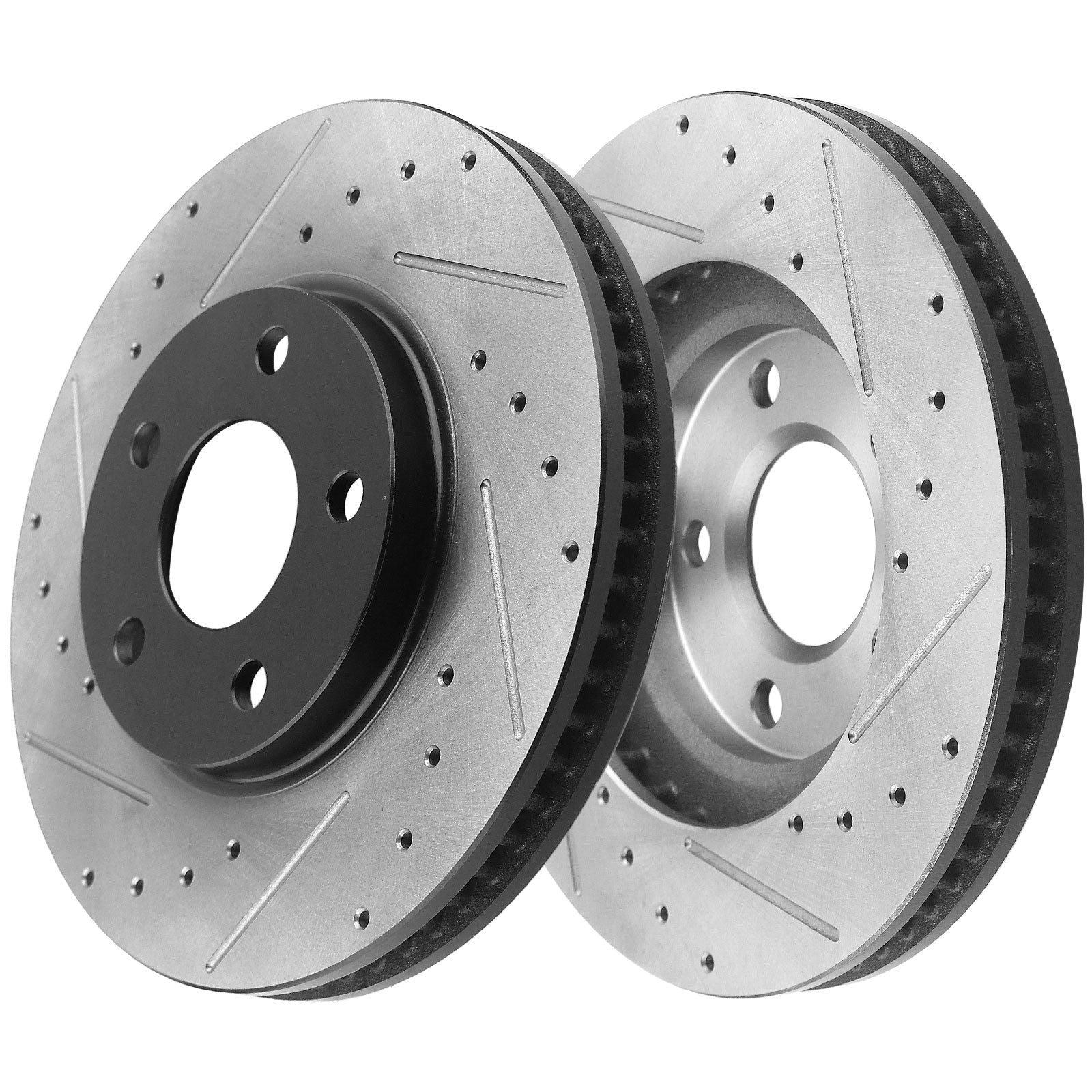 Front Drilled & Slotted Disc Brake Rotors + Ceramic Pads Fits for 1998-2002 Chevy Camaro, 1998-2002 Pontiac Firebird MotorbyMotor