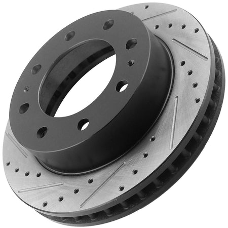 MotorbyMotor Front Brake Rotors 324.6 mm Drilled & Slotted Brake Rotor Fits for Chevy Avalanche Express 2500 3500 Silverado 1500 2500 3500, GMC Savana 2500 3500 Sierra 1500 2500 3500 Yukon XL MotorbyMotor