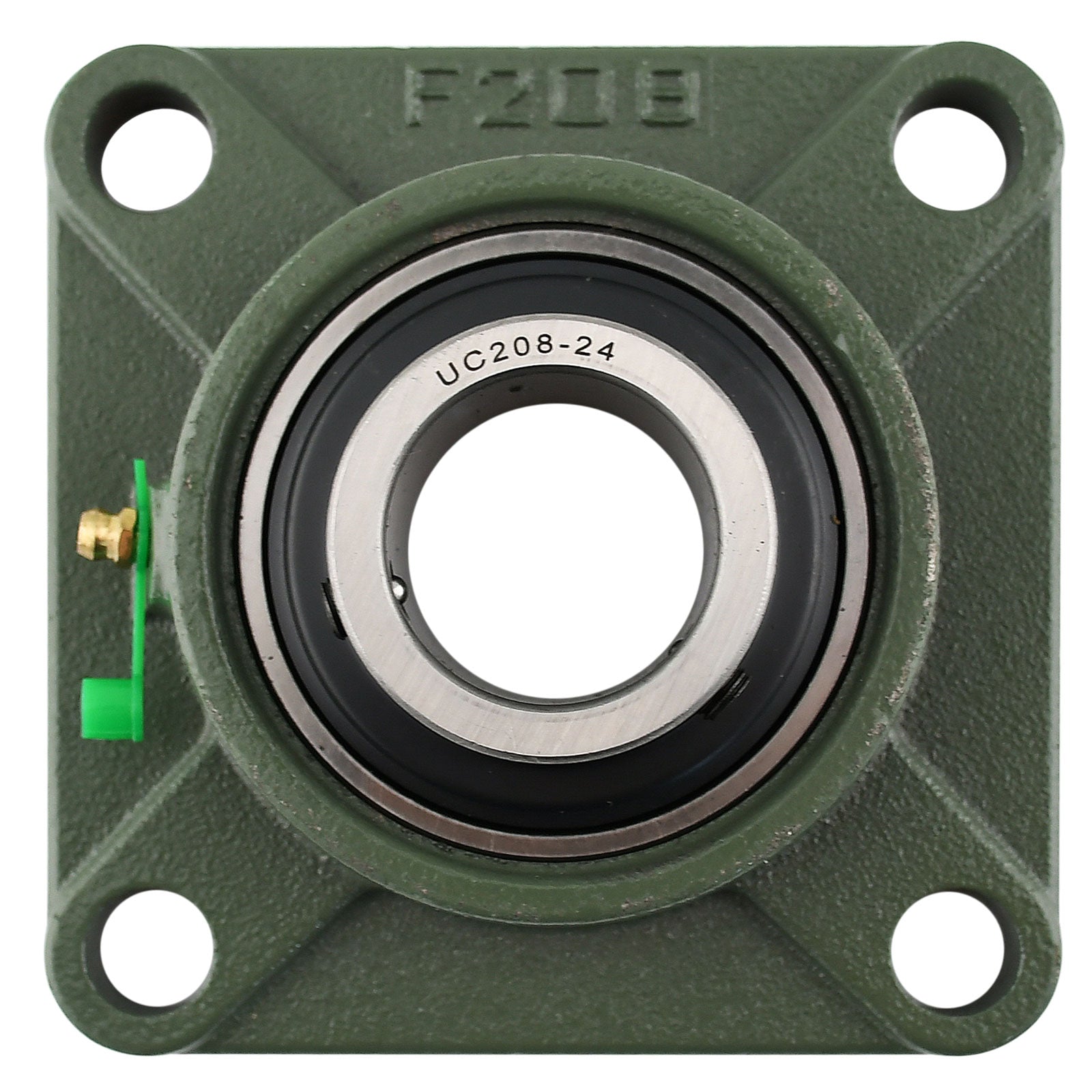 UCP208-24 Solid Pillow Block Flange Mounted Bearing-1-1/2" Bore 2 Bolt -Self Aligning-Pillow Block Bearing-2Pack MotorbyMotor