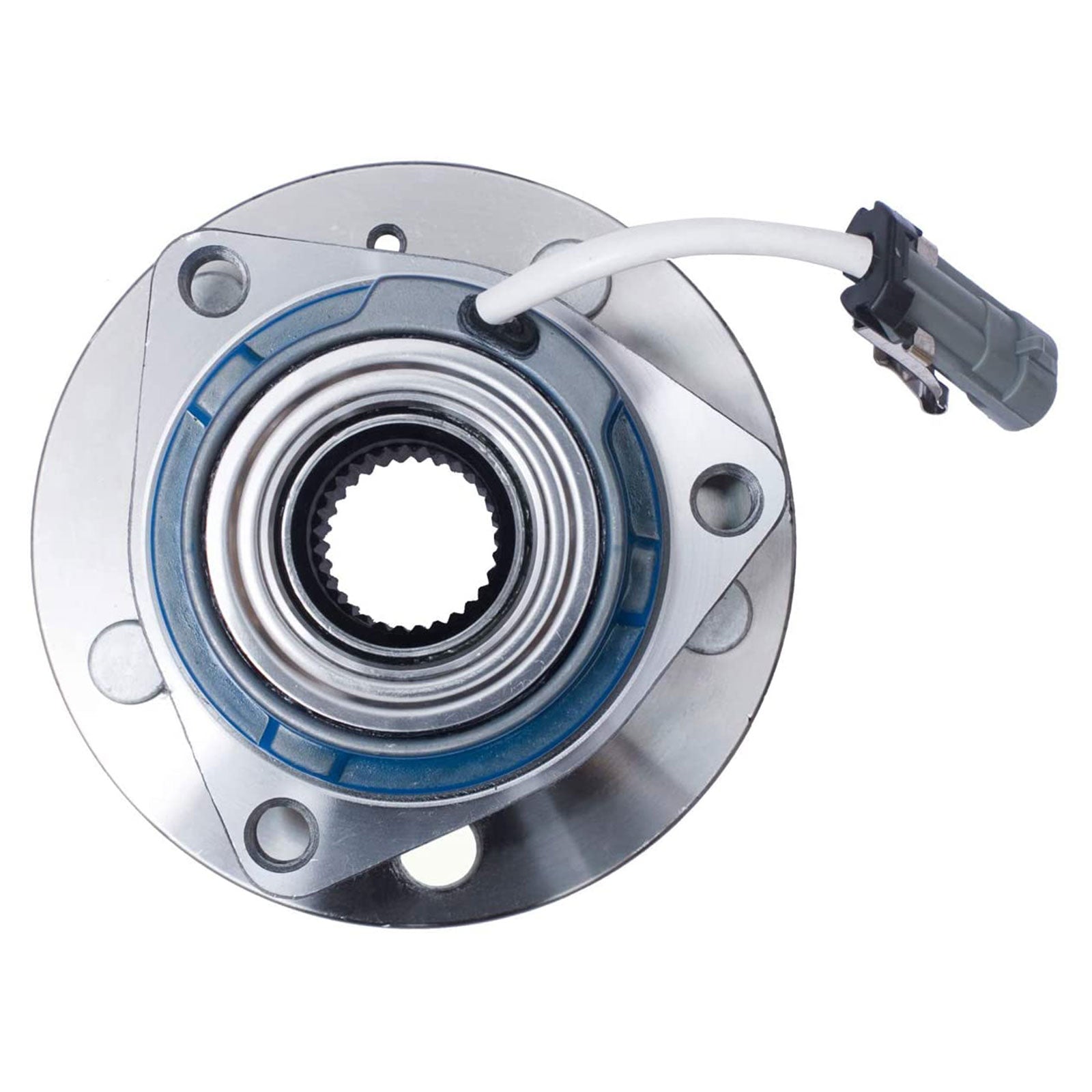 MotorbyMotor 512223 Rear Wheel Bearing and Hub Assembly with 5 Lugs, 2003-2007 Cadillac CTS, 2005-2011 Cadillac STS Low-Runout OE Directly Replacement w/ABS MotorbyMotor