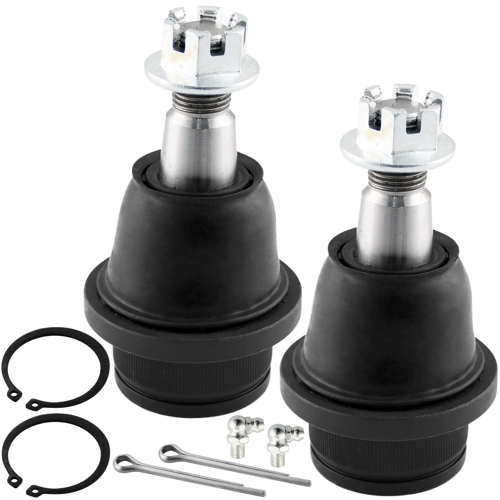8 Pcs Front Inner and Outer Tie Rod End Link + Front Upper and Lower Ball Joint Kit Fits for Chevrolet Silverado Suburban Avalanche 1500 Tahoe, GMC Sierra 1500 Yukon And XL, Cadillac Escalade ESC EXT MotorbyMotor