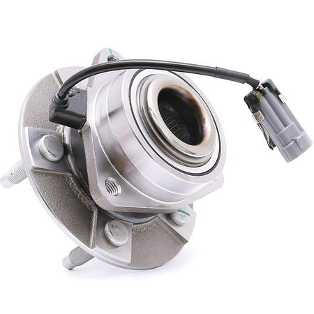 MotorbyMotor 513189 Front Wheel Bearing and Hub Assembly with 5 Lugs Fits for Saturn Vue 02-07, Pontiac Torrent 06, Chevrolet Equinox 05-06 Hub Bearing (4-Wheel ABS) MotorbyMotor