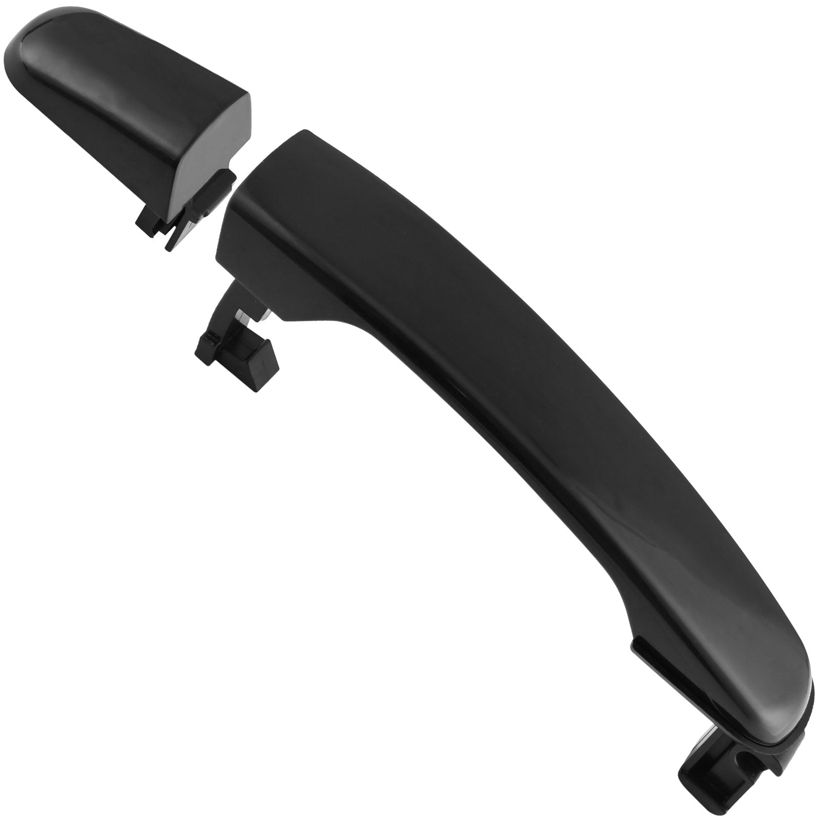 Front Exterior Door Handle Fits for Chevy Equinox HHR Malibu, Pontiac G6 Torrent, Suzuki XL-7 Car Door Handle (Black, Driver & Passenger Side) MotorbyMotor