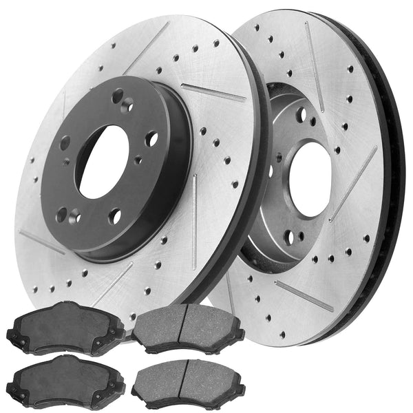 MotorbyMotor D1680 D1691 Front Rear Ceramic Brake Pads w/Hardware Fits Fits for 2013-2021 Ford F-250 Super Duty, 2014-2021 Ford F-350 Super Duty, 2013-2016 Ford F-450 Super Duty Brakes-4pcs Set MotorbyMotor
