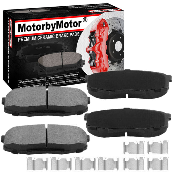 MotorbyMotor 515073 Front Wheel Bearing and Hub Assembly with ABS 5 Lugs + 336mm Front Brake Rotors Fits for 2002-2005 Dodge Ram 1500 MotorbyMotor