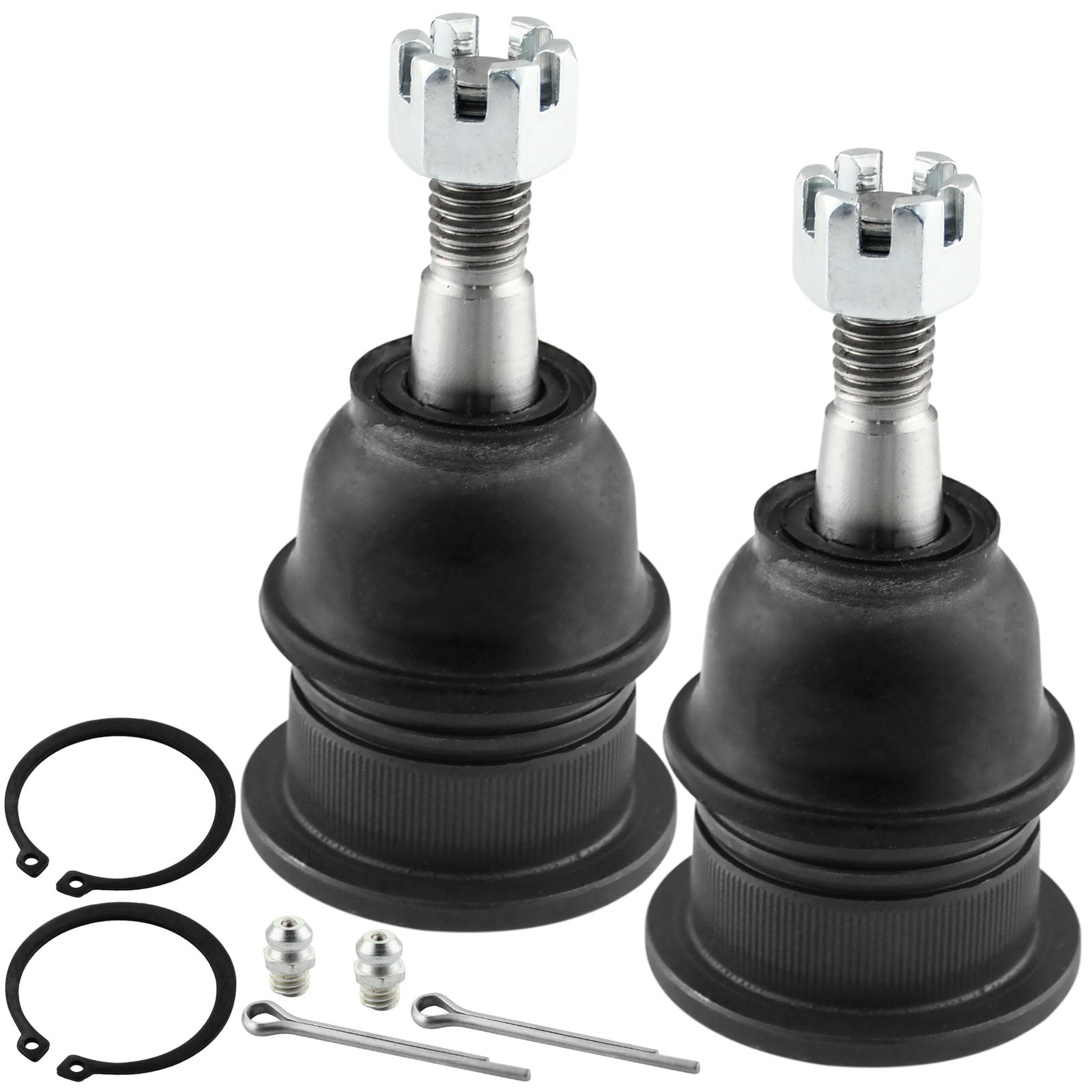 8 Pcs Front Inner and Outer Tie Rod End Link + Front Upper and Lower Ball Joint Kit Fits for Chevrolet Silverado Suburban Avalanche 1500 Tahoe, GMC Sierra 1500 Yukon And XL, Cadillac Escalade ESC EXT MotorbyMotor