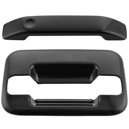 4PCS Exterior Door Handle Fits for 2004 2005 2006 2007 2008 2009 2010 2011 2012 2013 2014 Ford F150 Outer Outside Car Door Handle (Gloss Black) MotorbyMotor