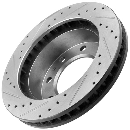 MotorbyMotor Front Brake Rotors 324.6 mm Drilled & Slotted Brake Rotor Fits for Chevy Avalanche Express 2500 3500 Silverado 1500 2500 3500, GMC Savana 2500 3500 Sierra 1500 2500 3500 Yukon XL MotorbyMotor