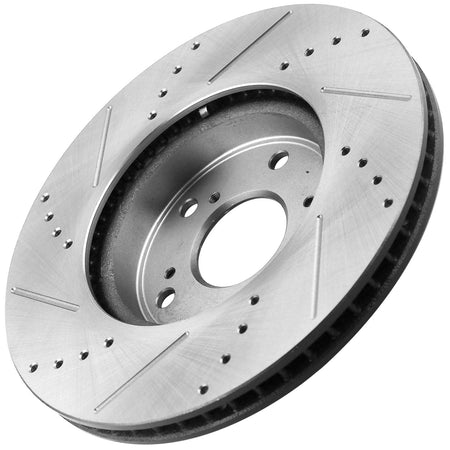 MotorbyMotor Front Brake Rotors 292mm Drilled & Slotted Brake Rotor Fits for Honda Accord Sport Touring Senda EX-L Hybrid EX EX-L LX, EXL MotorbyMotor