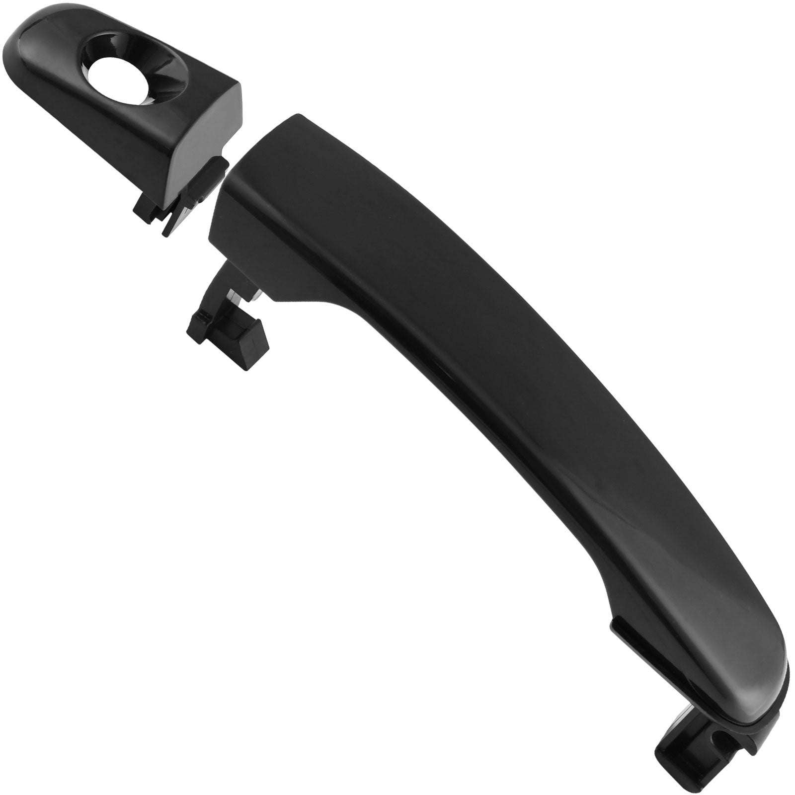 Front Exterior Door Handle Fits for Chevy Equinox HHR Malibu, Pontiac G6 Torrent, Suzuki XL-7 Car Door Handle (Black, Driver & Passenger Side) MotorbyMotor